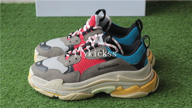 Balenciaga 2017 Fall Winter Triple-S Grey Red